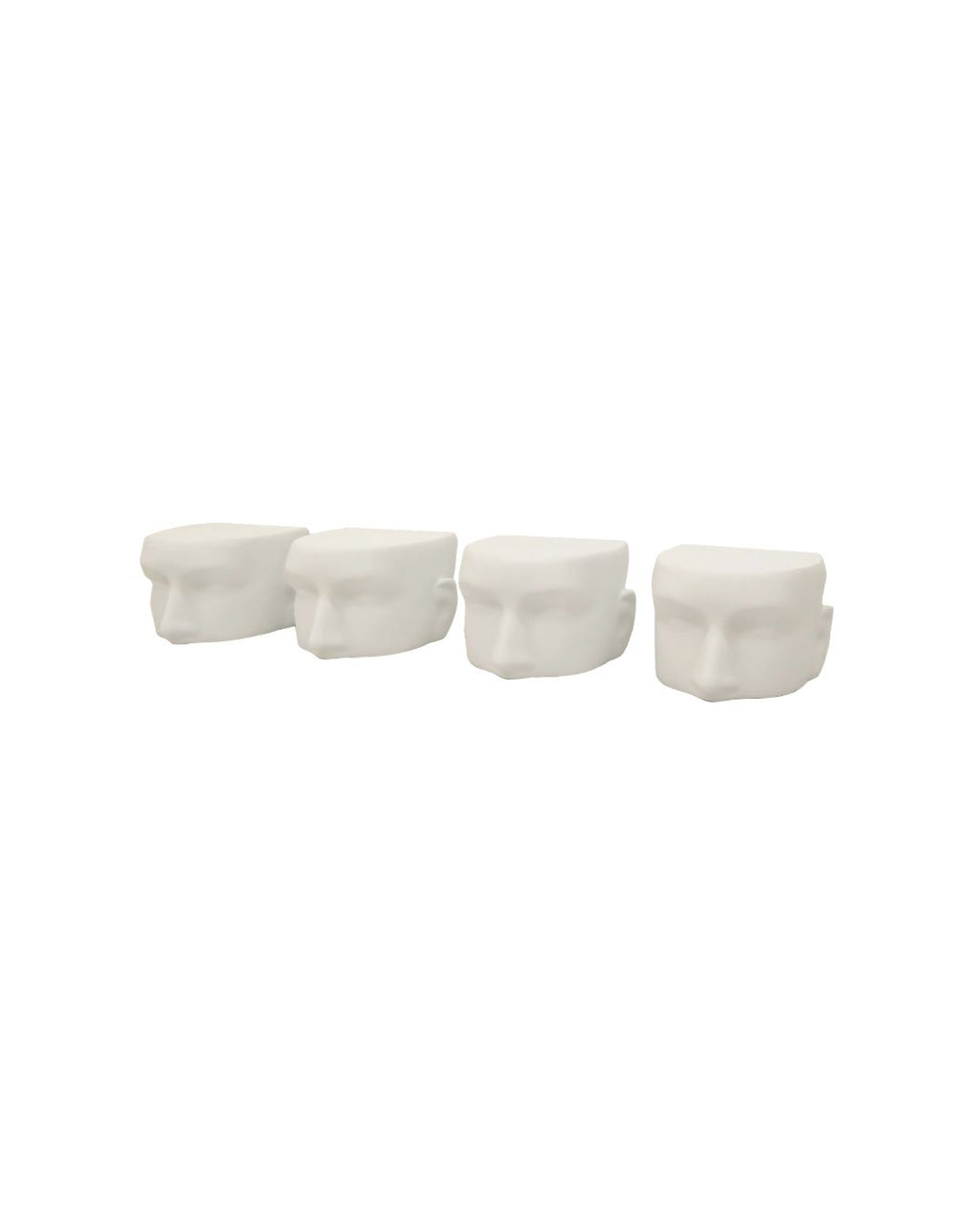 White Head Display For Sunglasses Set of 4 (TMK-MD-M/FFACE-WH)