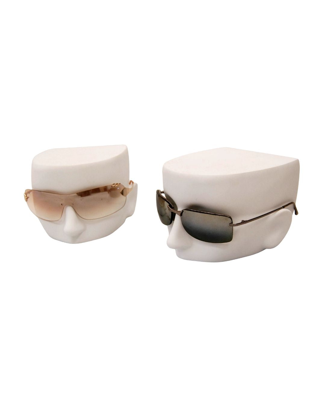 White Head Display For Sunglasses Set of 4 (TMK-MD-M/FFACE-WH)