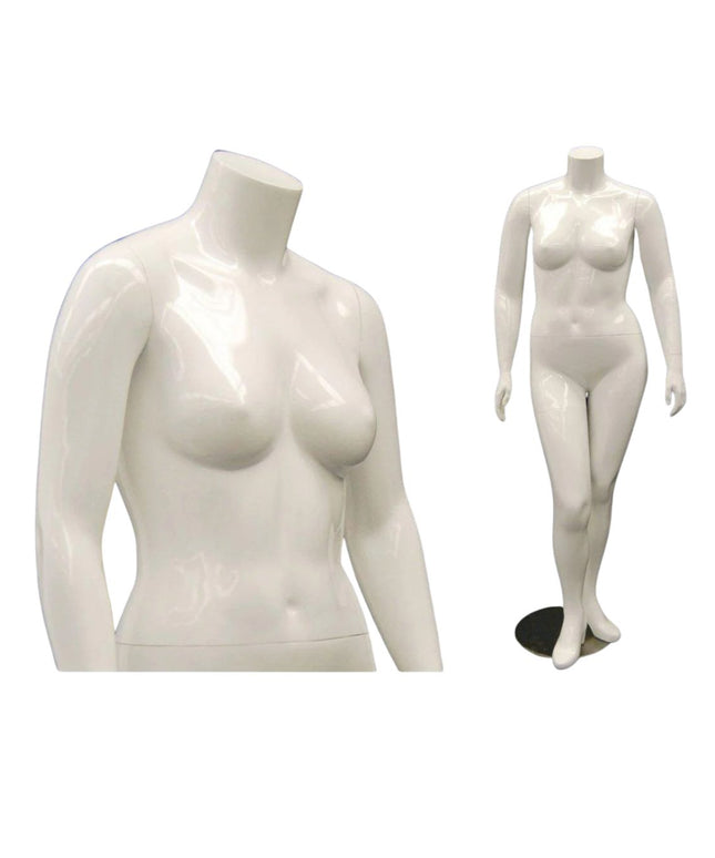 Plus Size Female Display Mannequin - No Head  (TMK-MD-NANCYBW1S)