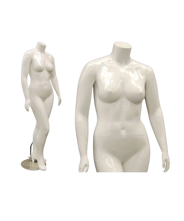 Plus Size Female Display Mannequin - No Head  (TMK-MD-NANCYBW1S)