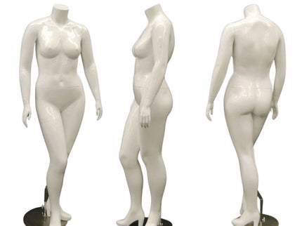 Plus Size Female Display Mannequin - No Head  (TMK-MD-NANCYBW1S)