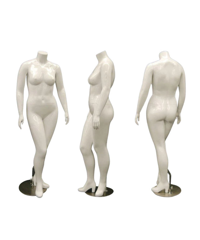 Plus Size Female Display Mannequin - No Head  (TMK-MD-NANCYBW1S)