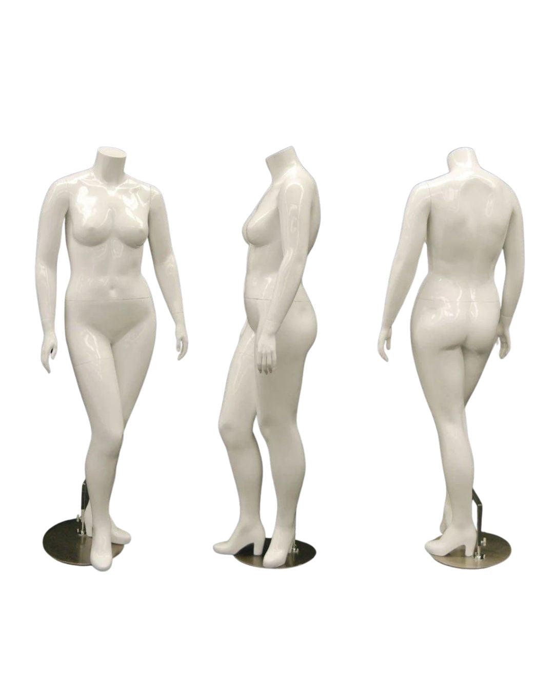 Plus Size Female Display Mannequin - No Head  (TMK-MD-NANCYBW1S)