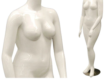 Plus Size Female Display Mannequin - No Head (TMK-MD-NANCYBW2S)