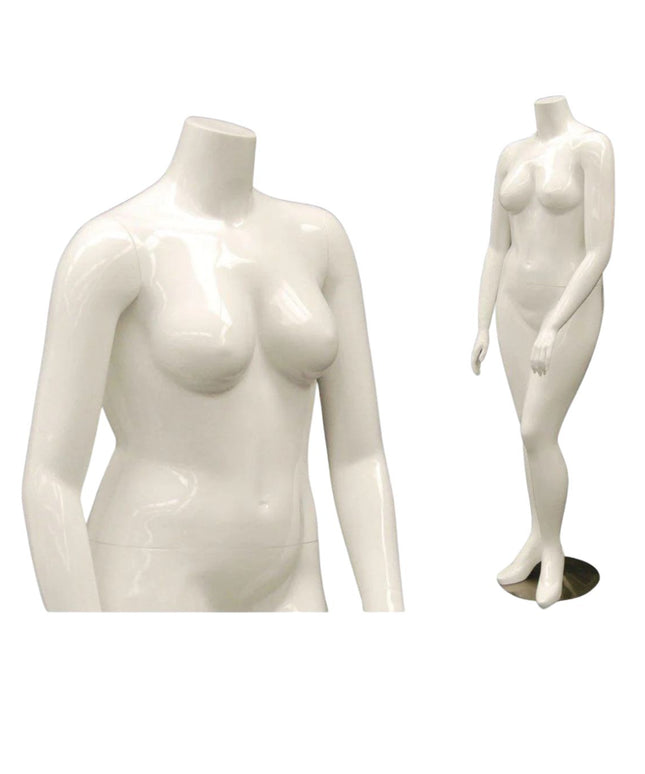 Plus Size Female Display Mannequin - No Head (TMK-MD-NANCYBW2S)