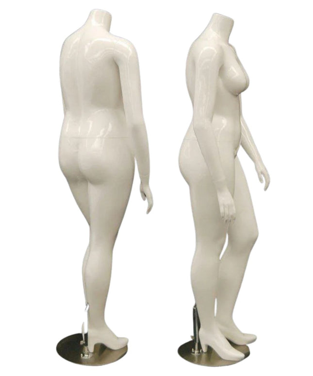 Plus Size Female Display Mannequin - No Head (TMK-MD-NANCYBW2S)