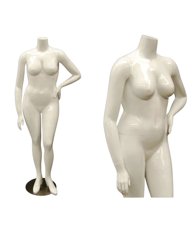 Plus Size Female Display Mannequin - No Head (TMK-MD-NANCYBW3S)