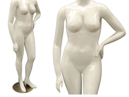 Plus Size Female Display Mannequin - No Head (TMK-MD-NANCYBW3S)
