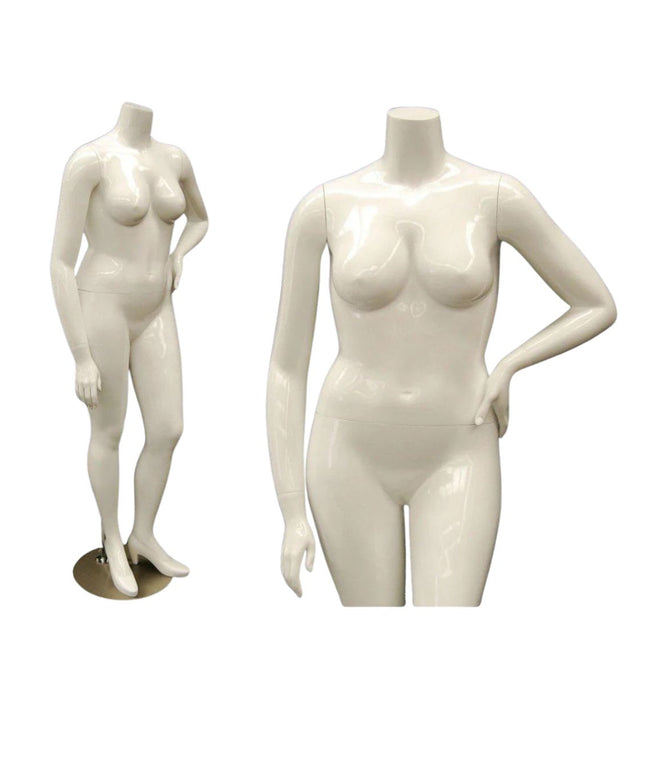 Plus Size Female Display Mannequin - No Head (TMK-MD-NANCYBW3S)