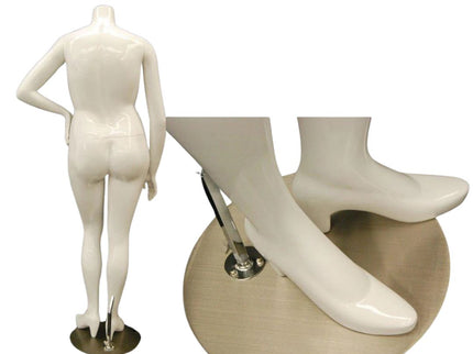 Plus Size Female Display Mannequin - No Head (TMK-MD-NANCYBW3S)
