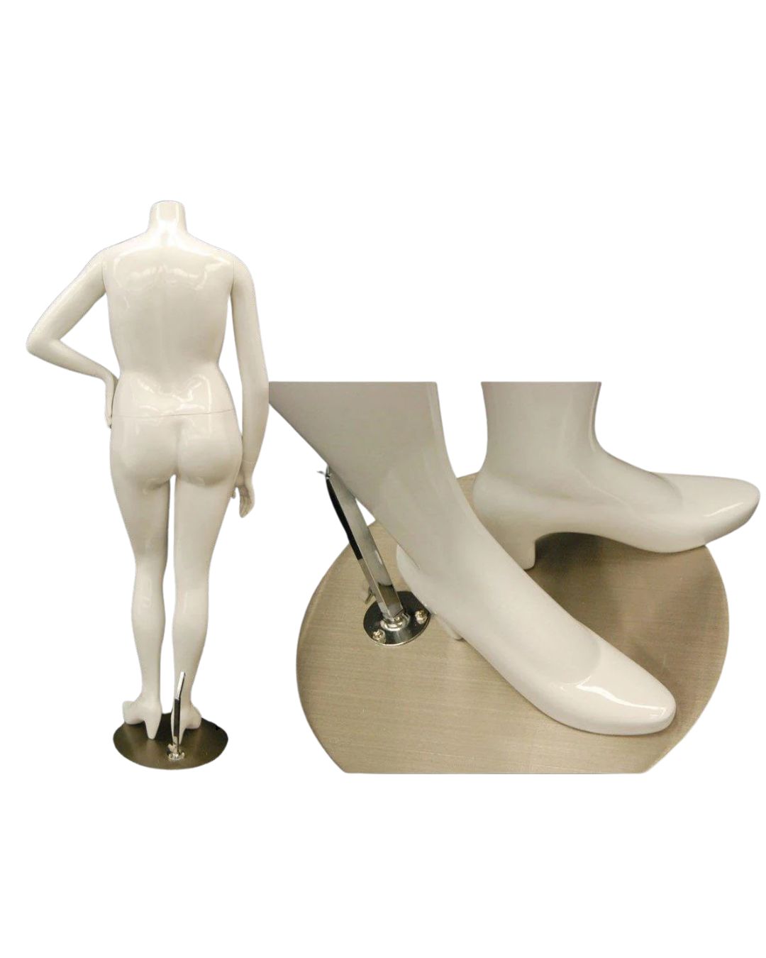 Plus Size Female Display Mannequin - No Head (TMK-MD-NANCYBW3S)