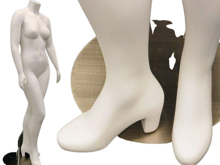 Plus Size Female Display Mannequin - No Head (TMK-MD-PLUSBW2)