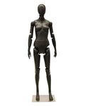 Female Black Abstract Posable Mannequin (TMK-MD-Z-FFXBEG)