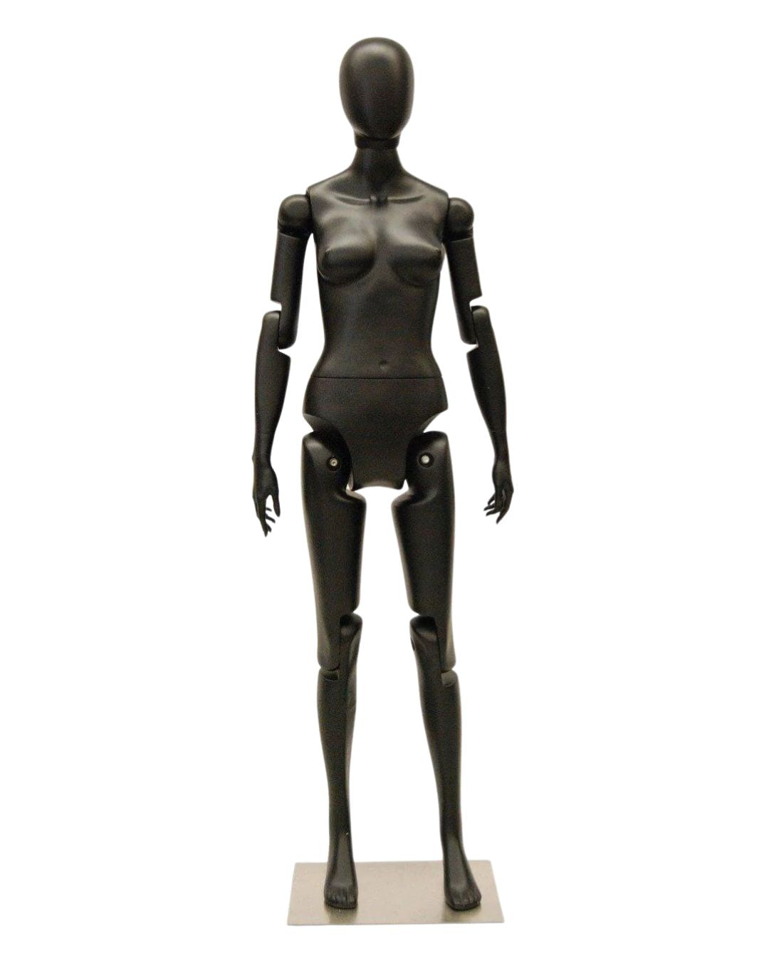 Female Black Abstract Posable Mannequin (TMK-MD-Z-FFXBEG)