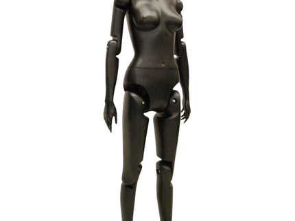 Female Black Abstract Posable Mannequin (TMK-MD-Z-FFXBEG)