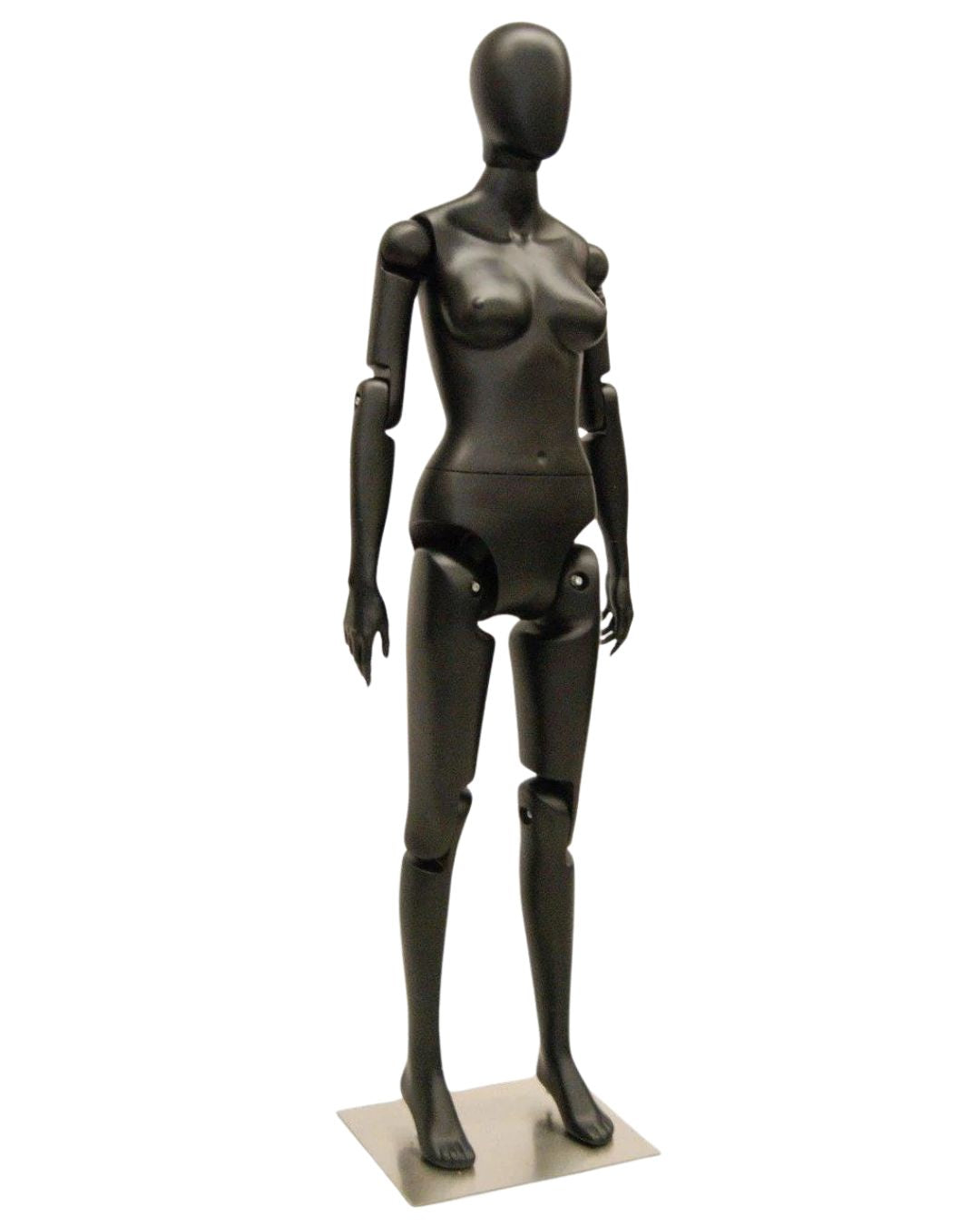 Female Black Abstract Posable Mannequin (TMK-MD-Z-FFXBEG)