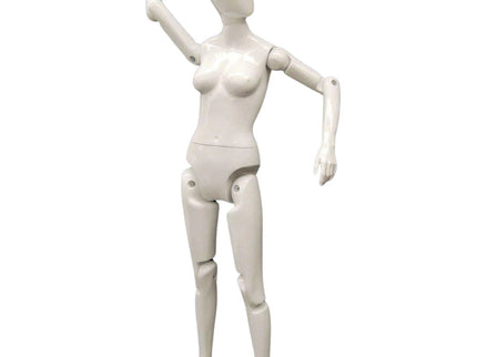 Female White Abstract Posable Mannequin (TMK-MD-Z-FFXWEG)