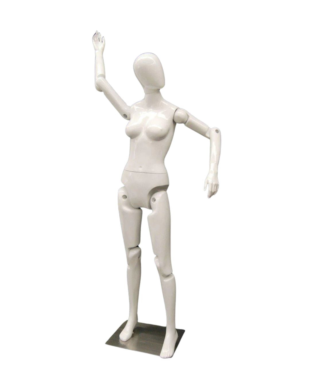 Female White Abstract Posable Mannequin (TMK-MD-Z-FFXWEG)