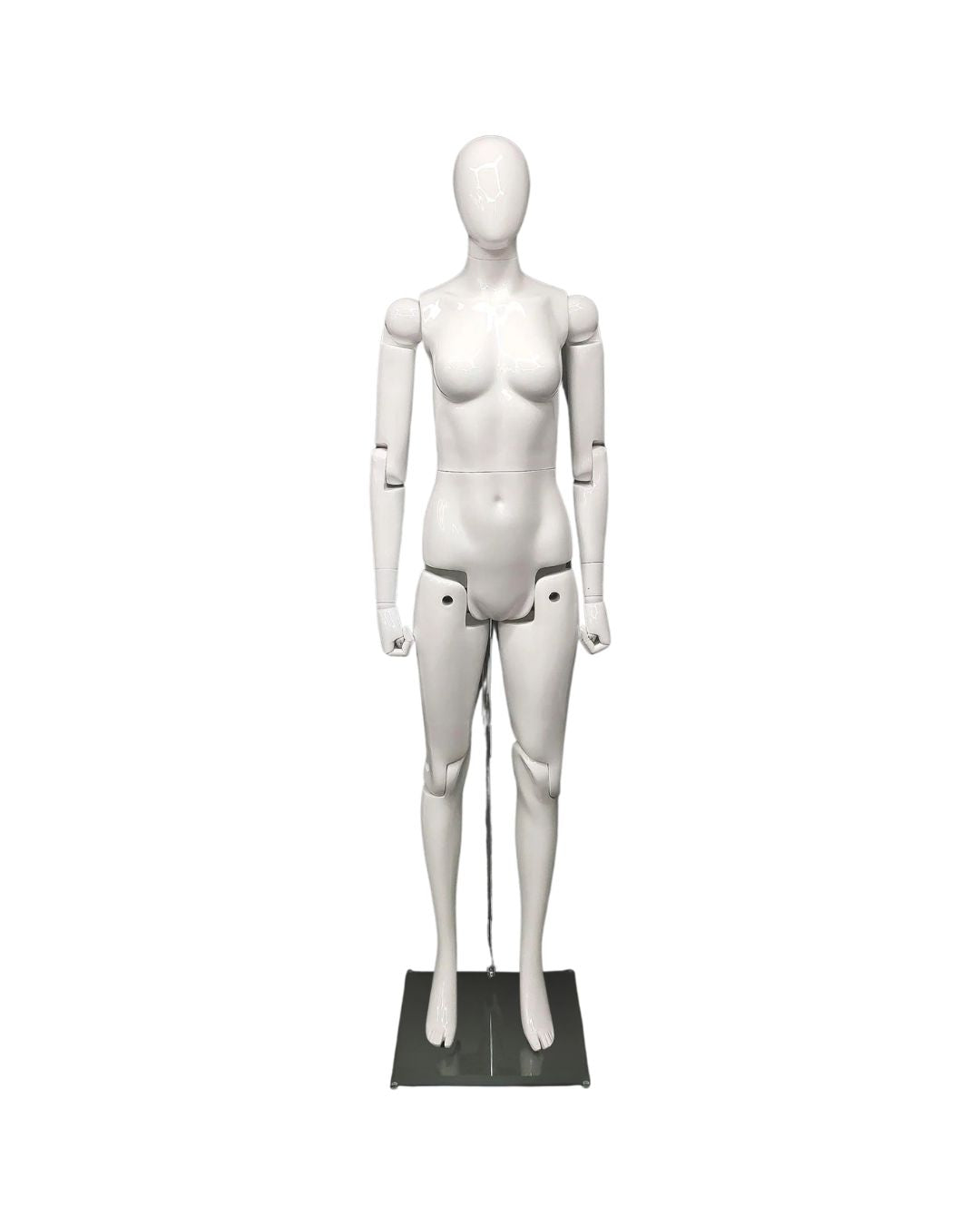 Female White Abstract Posable Mannequin (TMK-MD-Z-FFXWEG)