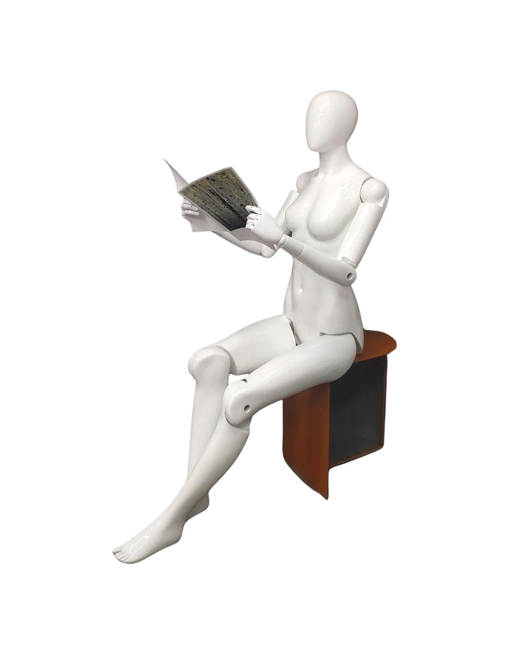 Female White Abstract Posable Mannequin (TMK-MD-Z-FFXWEG)