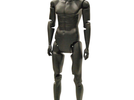 Black Abstract Posable Mannequin - Male (TMK-MD-Z-MFXBEG)