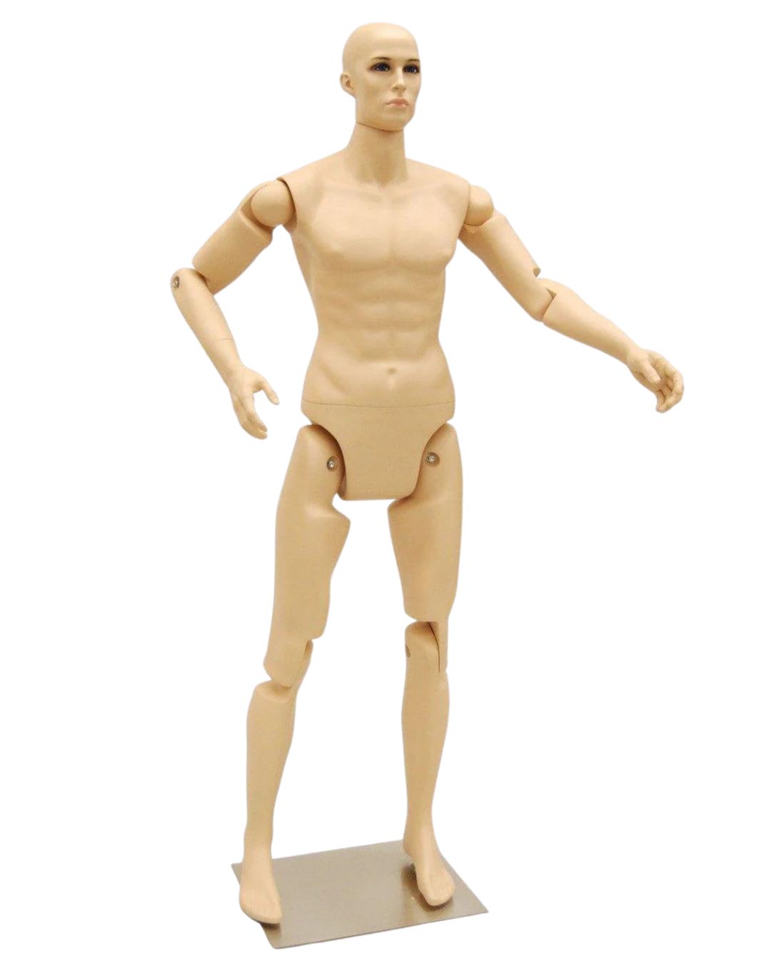 6 ft Posable Mannequin - Male (TMK-MD-Z-MFXF)