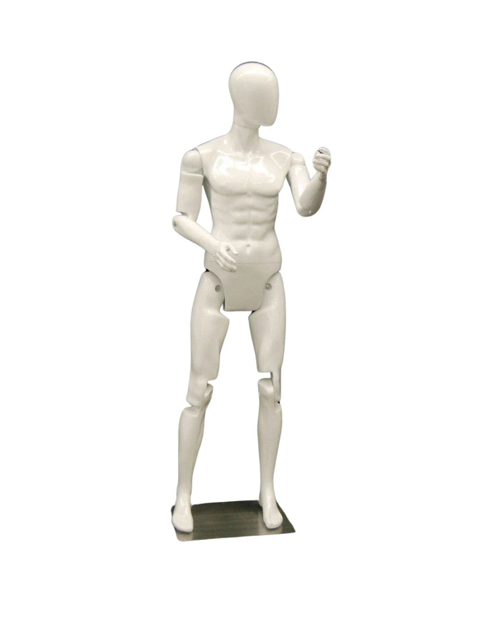 Male White Abstract Posable Mannequin (TMK-MD-Z-MFXWEG)