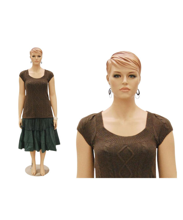 Realistic Plus-Size Female Mannequin (TMK-MZ-AVIS1)