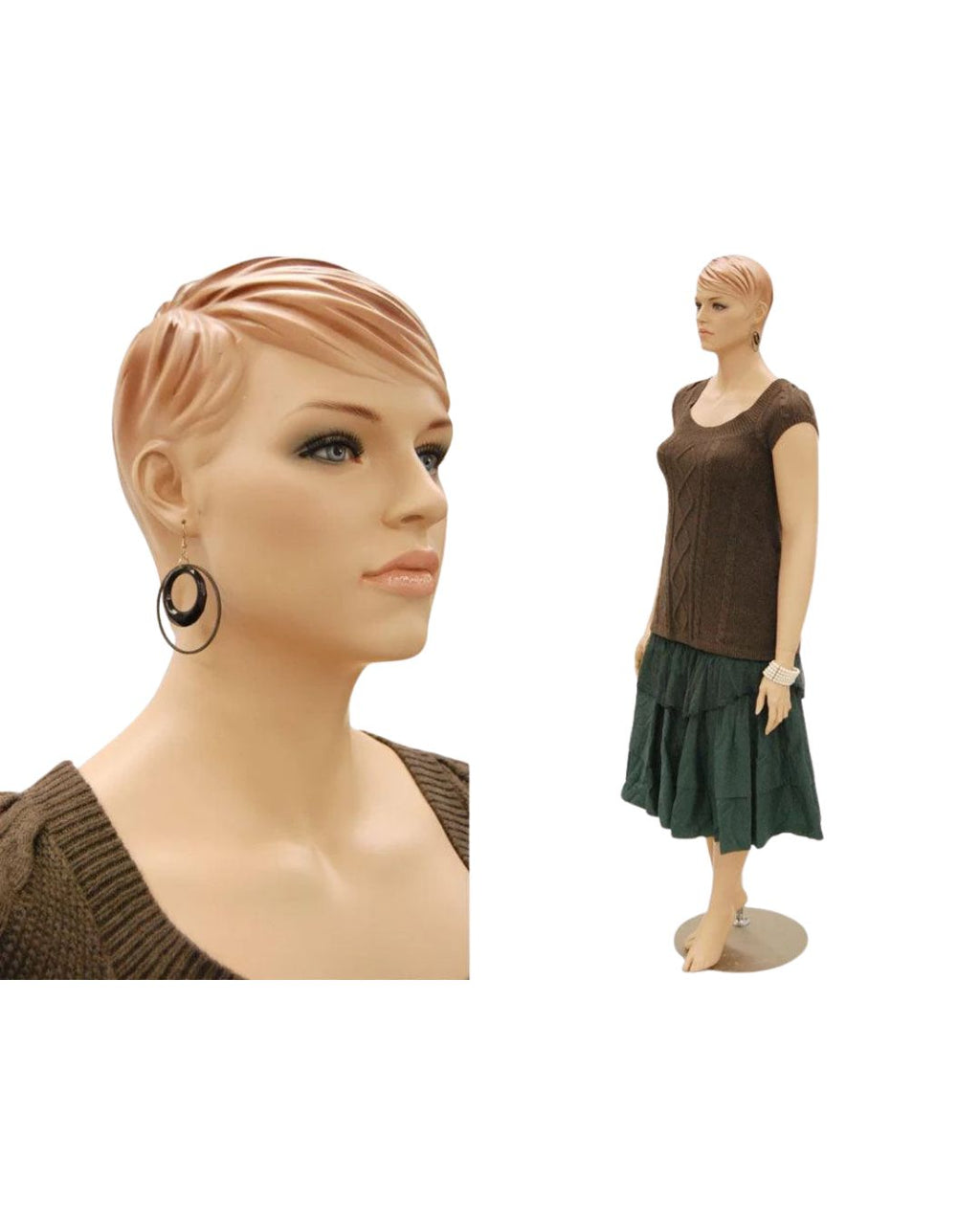 Realistic Plus-Size Female Mannequin (TMK-MZ-AVIS1)