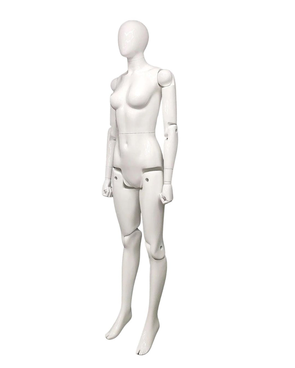 Female White Abstract Posable Mannequin (TMK-MZ-FM01-WEG)