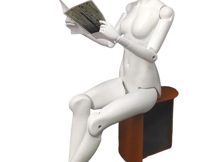 Female White Abstract Posable Mannequin (TMK-MZ-FM01-WEG)