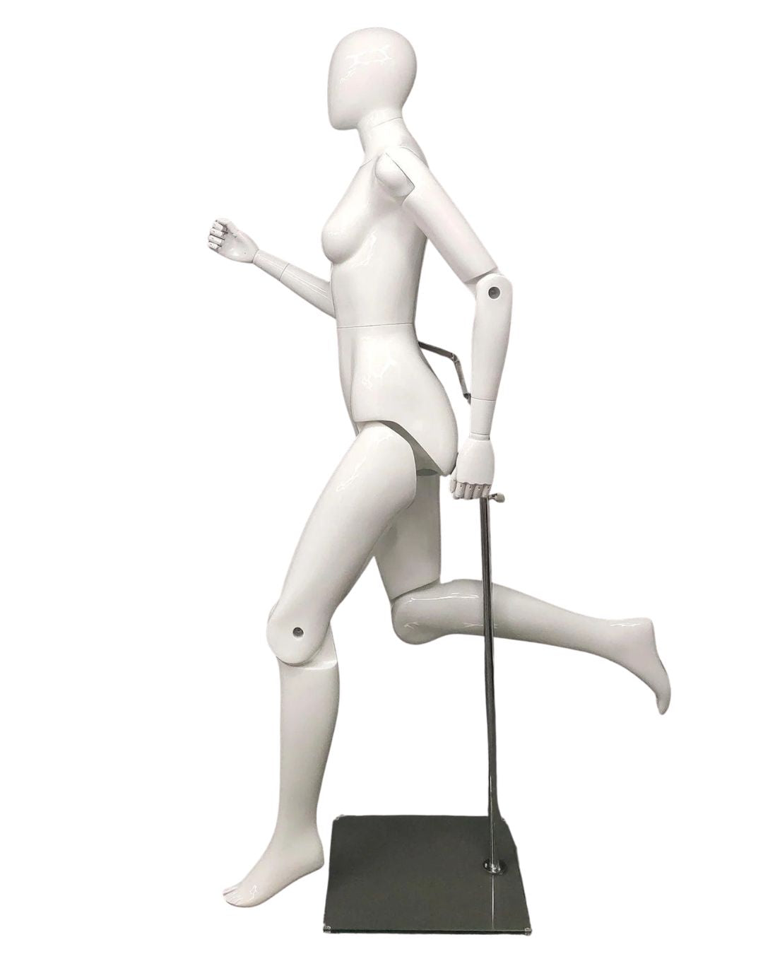 Female White Abstract Posable Mannequin (TMK-MZ-FM01-WEG)
