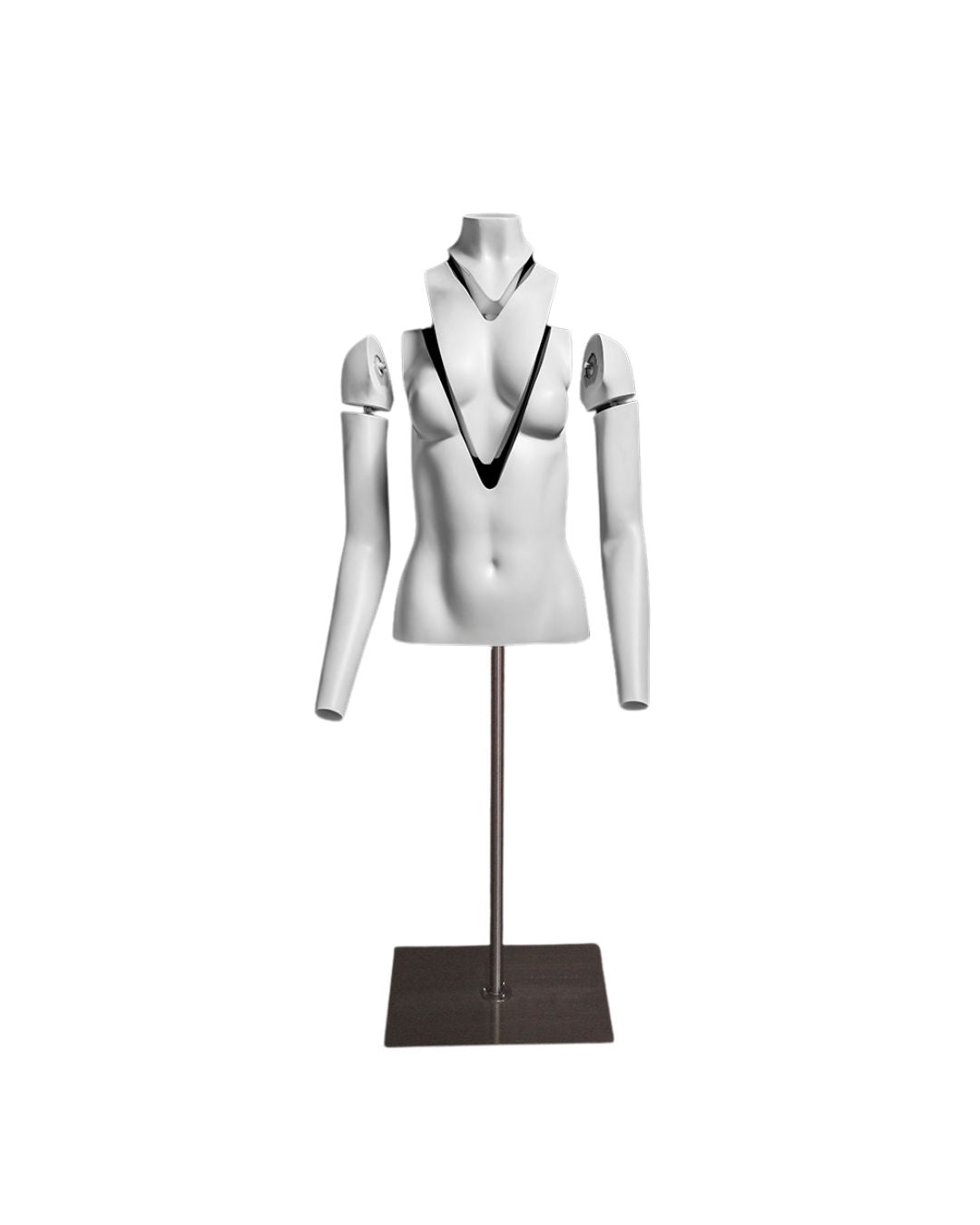 Ultimate Female Invisible Ghost Mannequin Torso 2.0 (TMK-MZ-GH1/2F)