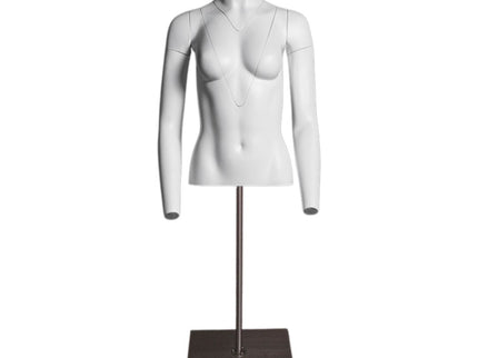 Ultimate Female Invisible Ghost Mannequin Torso 2.0 (TMK-MZ-GH1/2F)