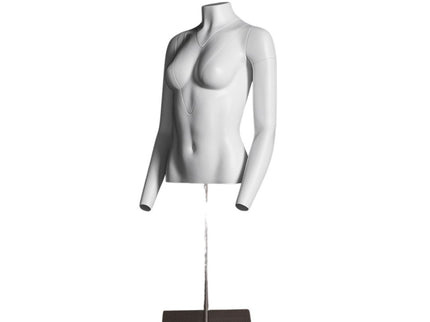 Ultimate Female Invisible Ghost Mannequin Torso 2.0 (TMK-MZ-GH1/2F)