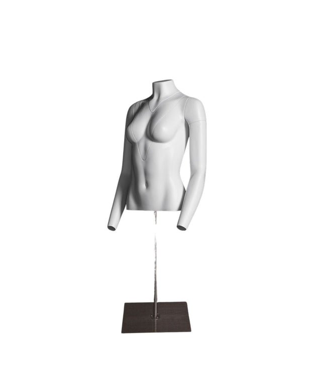 Ultimate Female Invisible Ghost Mannequin Torso 2.0 (TMK-MZ-GH1/2F)