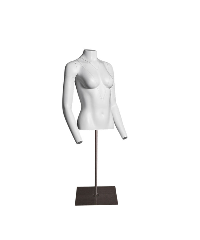 Ultimate Female Invisible Ghost Mannequin Torso 2.0 (TMK-MZ-GH1/2F)
