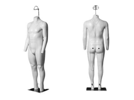 Plus Size Male Invisible Ghost Mannequin Full Body Ver 2.0 for Photography (TMK-MZ-GH25)