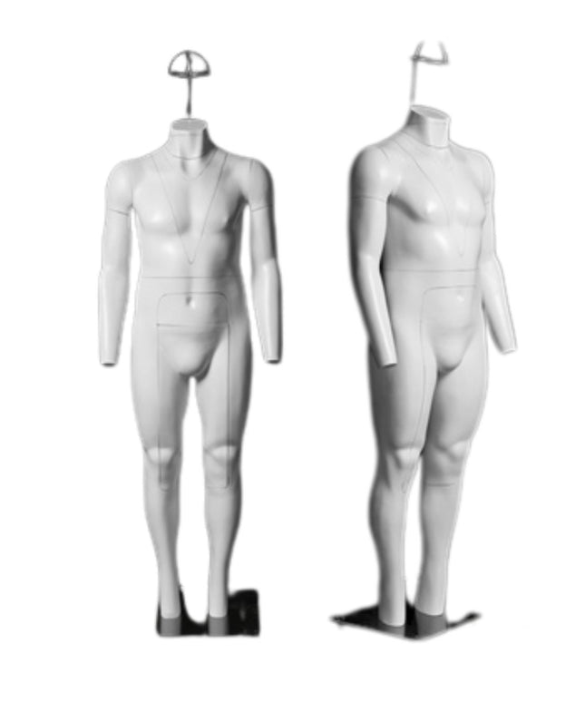 Plus Size Male Invisible Ghost Mannequin Full Body Ver 2.0 for Photography (TMK-MZ-GH25)