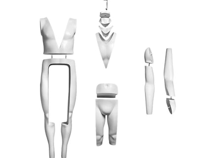 Plus Size Male Invisible Ghost Mannequin Full Body Ver 2.0 for Photography (TMK-MZ-GH25)