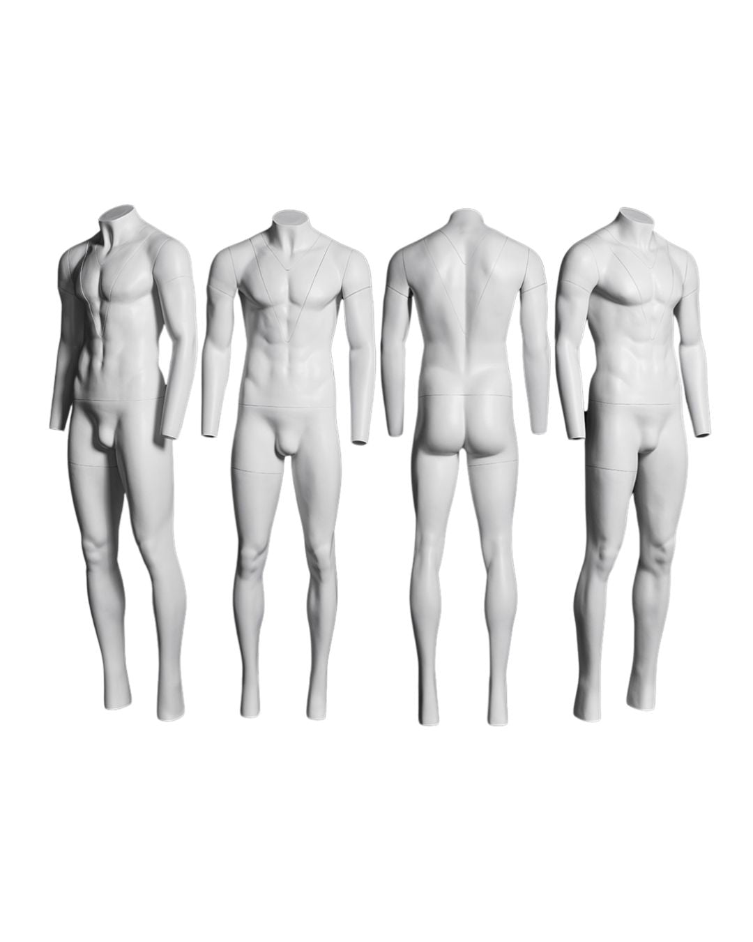Male Invisible Ghost Mannequin Full Body Version 1.0 (TMK-MZ-GH3--S)