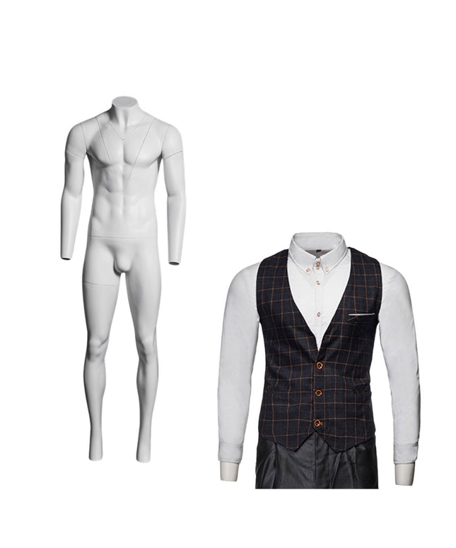 Male Invisible Ghost Mannequin Full Body Version 1.0 (TMK-MZ-GH3--S)