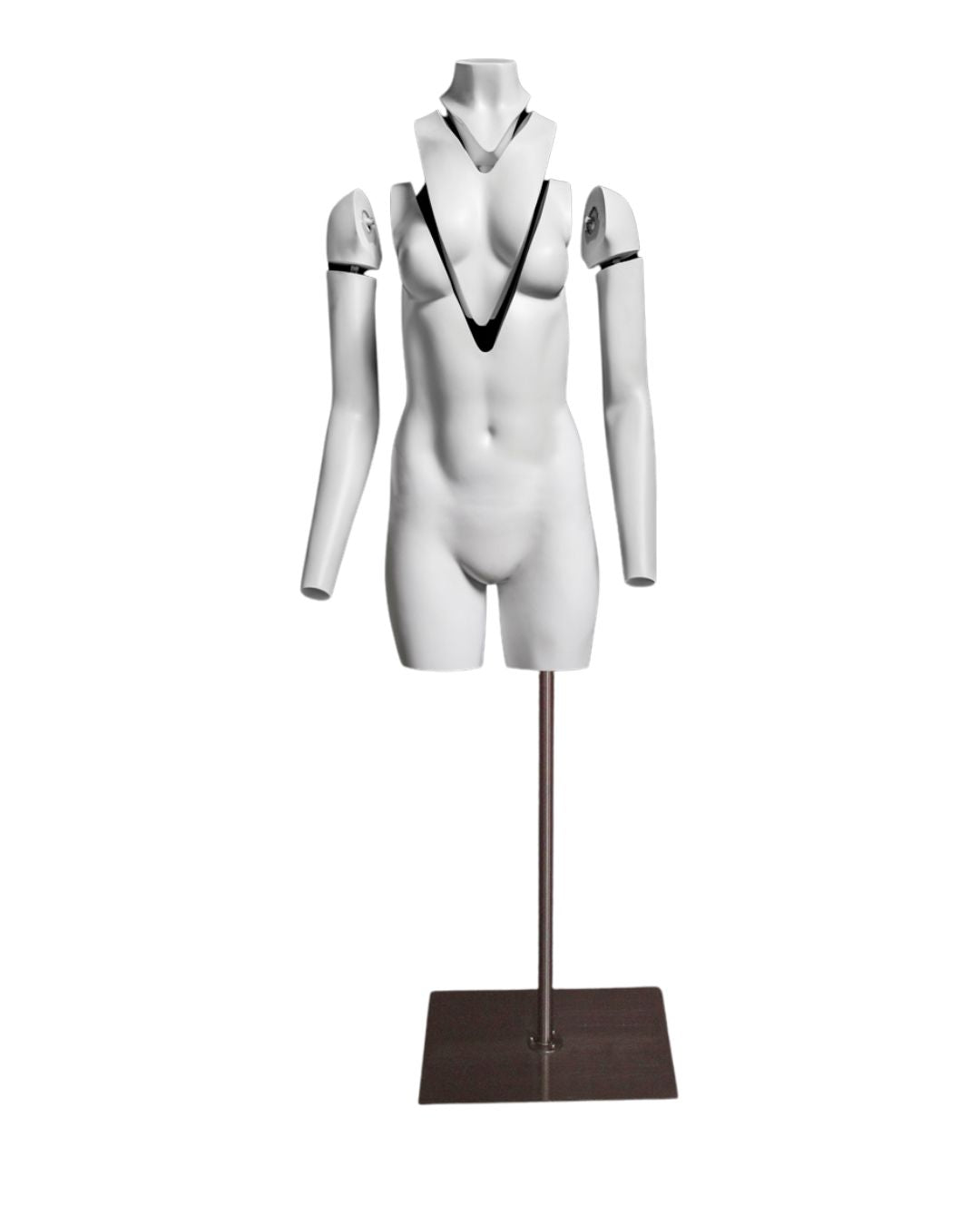 Ultimate Female Invisible Mannequin 3/4 Torso 2.0 (TMK-MZ-GH3/4F)