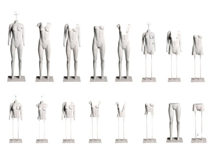 Ultimate Female Invisible Ghost Mannequin Full Body Version 3.0 (TMK-MZ-GHT-F)