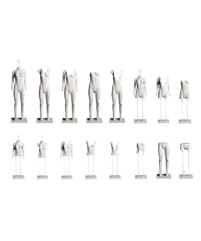 Ultimate Female Invisible Ghost Mannequin Full Body Version 3.0 (TMK-MZ-GHT-F)