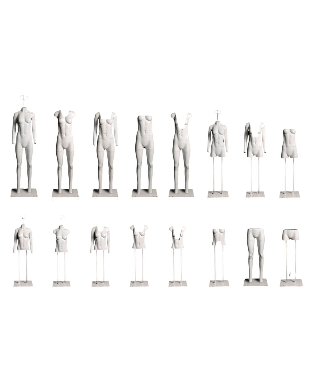 Ultimate Female Invisible Ghost Mannequin Full Body Version 3.0 (TMK-MZ-GHT-F)