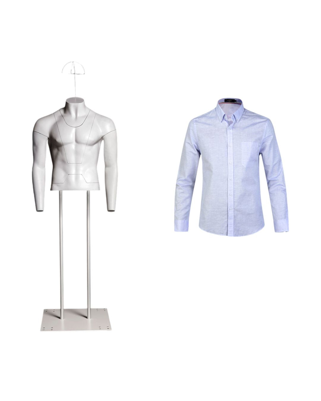 Ultimate Male Invisible Ghost Mannequin Full Body Version 3.0 (TMK-MZ-GHT-M)