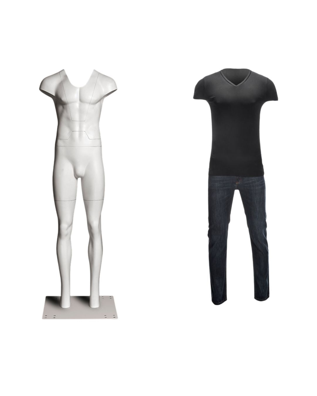 Ultimate Male Invisible Ghost Mannequin Full Body Version 3.0 (TMK-MZ-GHT-M)
