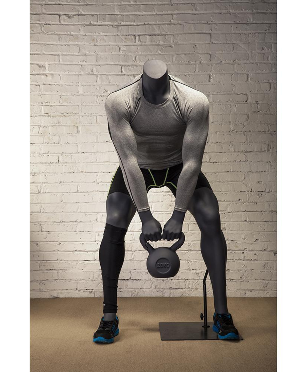 Male Athletic Kettlebell Weight Lifting Mannequin (TMK-MZ-HL-02)