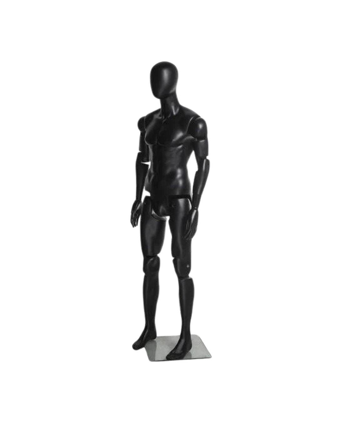 Male Black Abstract Posable Mannequin (TMK-MZ-HM01BKEG)